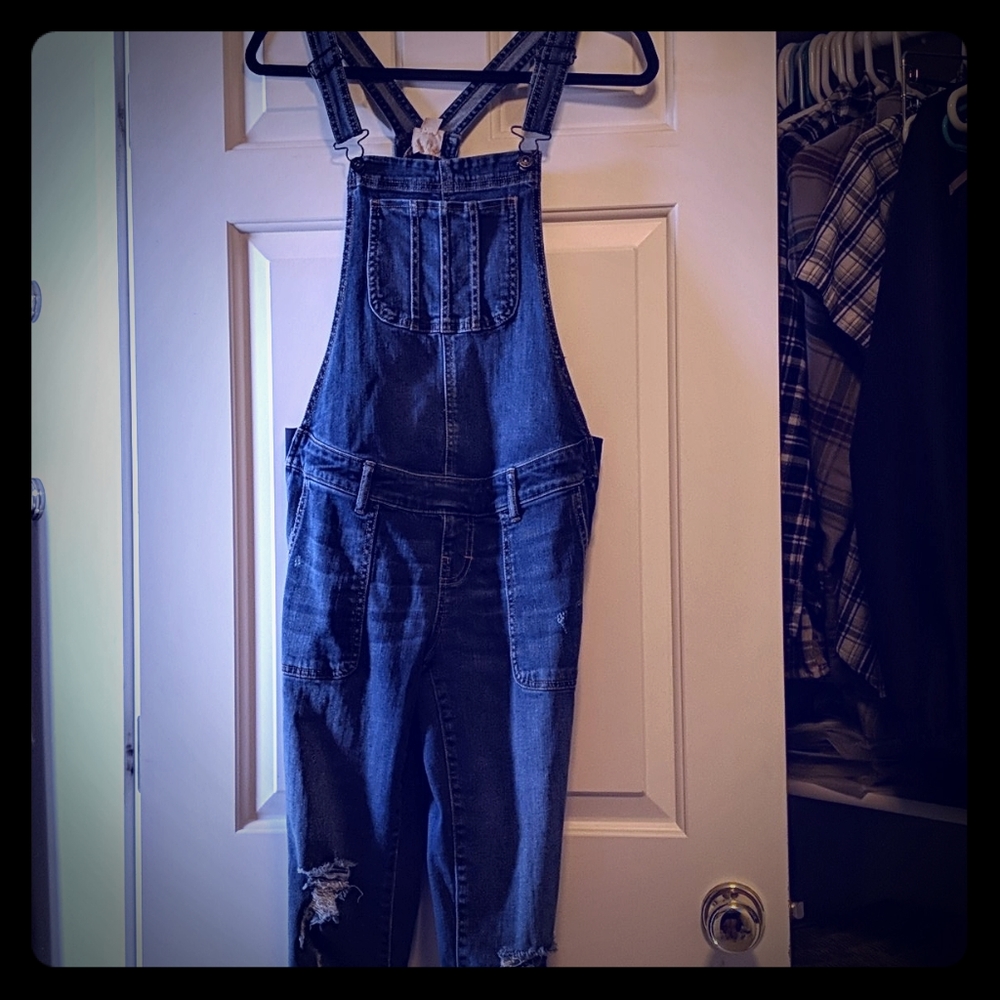 Maternity Denim Overalls